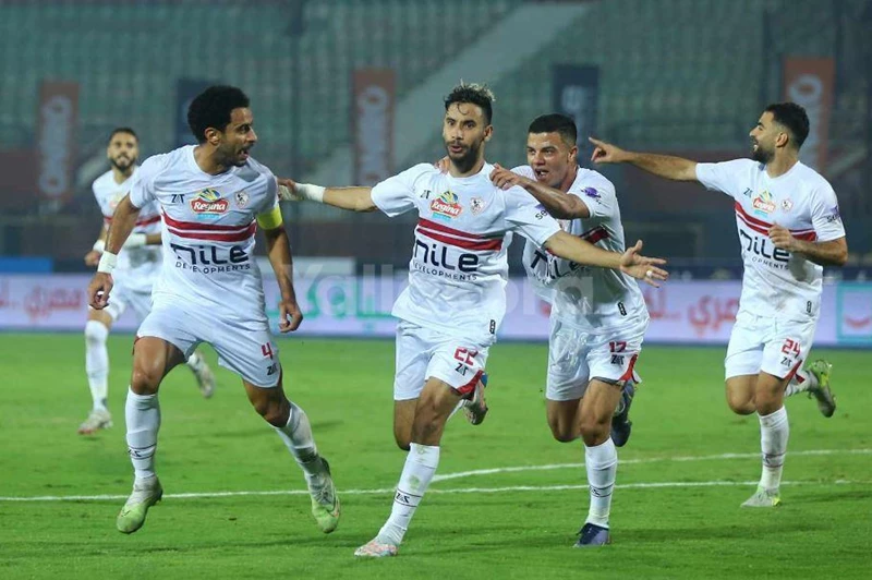 احتفال ناصر ماهر لاعب الزمالك